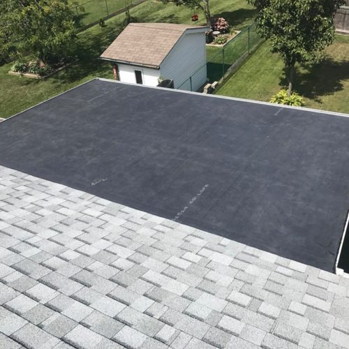 small rubber roof