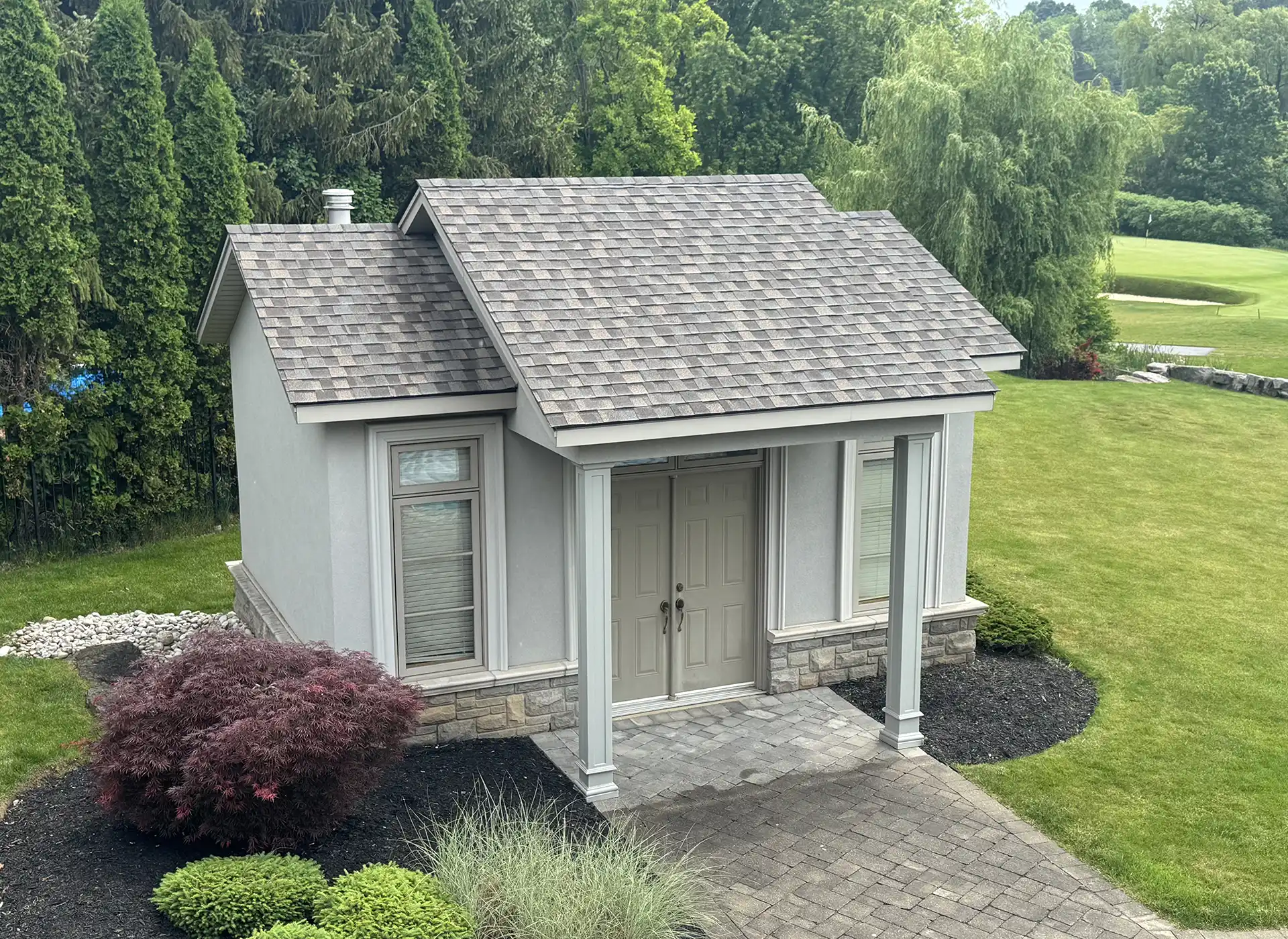 Luxury Estate Roof Installation with CertainTeed Landmark Pro – Out Building 2